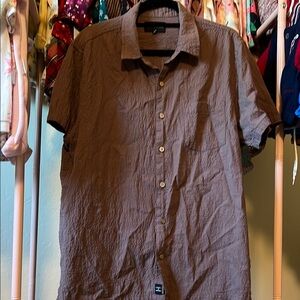 Lucky Brand Brown Casual Button Down Shirt men’s size L